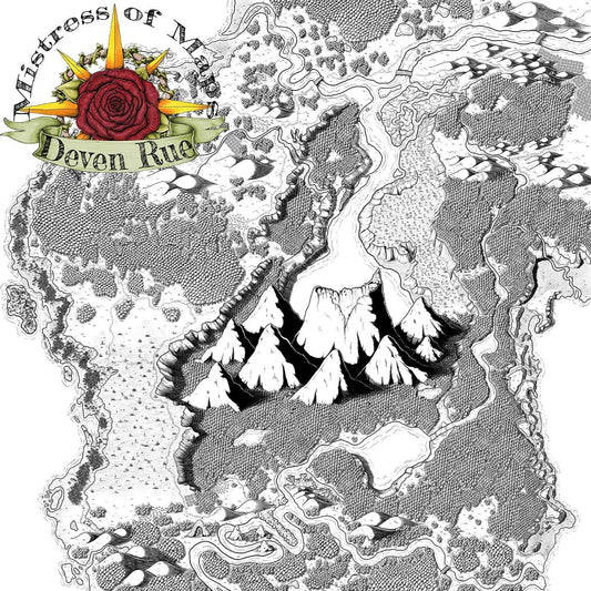 The Painted Lands Printed Map Prop Maps Without text Deven Rue